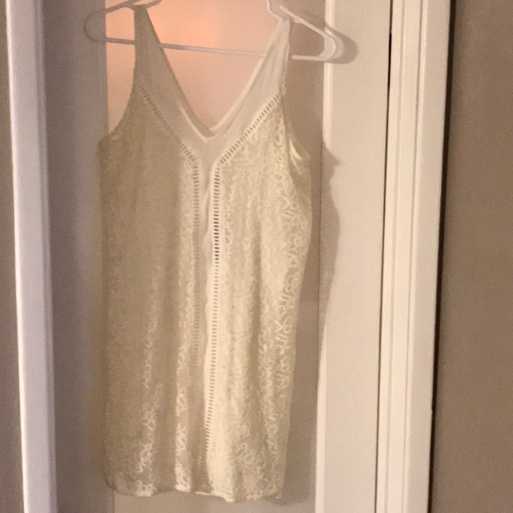 Abercrombie off-white lace mini dress NWT small